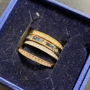 Swarovski Rings x4 size 9